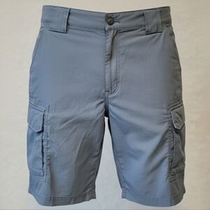 ​Duluth Trading Co. Gun Metal Grey Flex Dry on the Fly Cargo Shorts 38 Relaxed